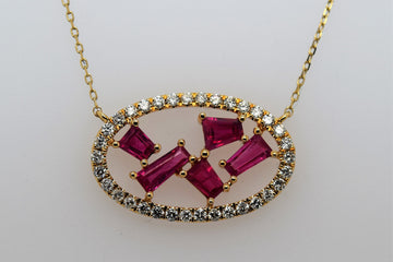 Ruby & Diamond Necklace